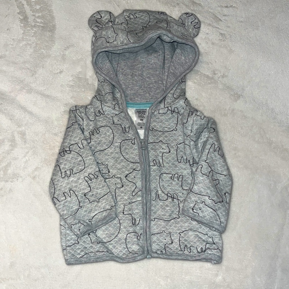 Just One You made by Carter's Bear Hoodie. 3 months.